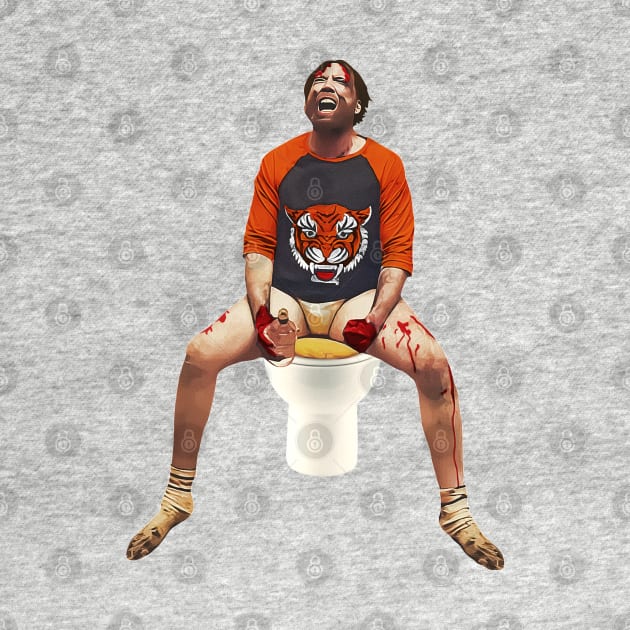 Red On The Toilet by darklordpug